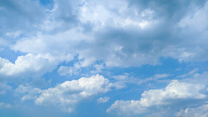 beautiful clouds and blue sky in daylight