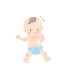 かわいい赤ちゃんのイラスト素材