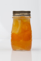 꽃차,건강,건조,누끼,병,사람없음,스튜디오,실내,오브젝트,유리병,음식,음식재료,주황색