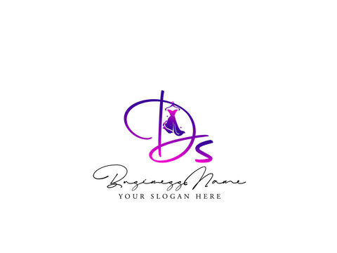 Fashion DS Logo, Modern ds d s Logo Letter Vector and Illustration For Clothing, Apparel Fashion Brand