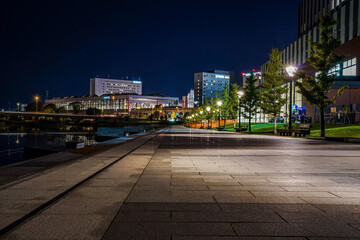 クールな夜景ポートレート