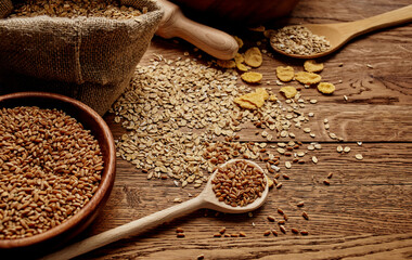 cereal Cooking muesli morning snack view from above