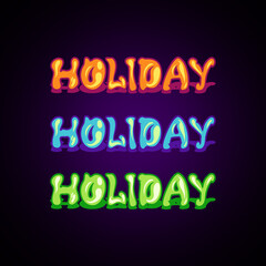 Holiday Typeface