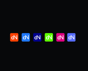 DN logo design vector with creative idea