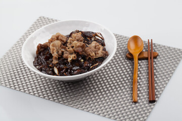 짜장면,중식,갈색,건강,고해상,달걀,면,블랙데이,스튜디오,실내,요리,음식,한국