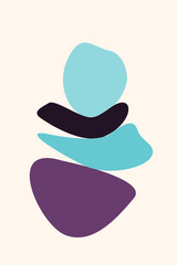 abstract minimalist graphic boho geometric shape silhouette element.