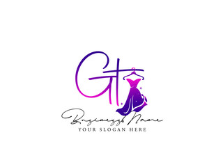 Fashion GT Logo, Modern gt g t Logo Letter Vector For Clothing, Apparel Fashion Dress Shop