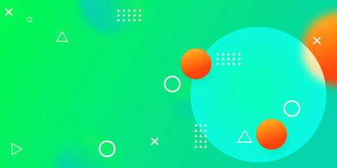 Abstract modern graphic element. Dynamical colored forms and waves. Gradient abstract banner with flowing liquid shapes. Template for the design of a website landing page or background