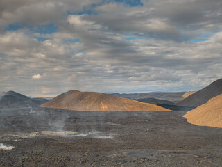 The lava field of Fagradalsfjall vocano, Iceland.