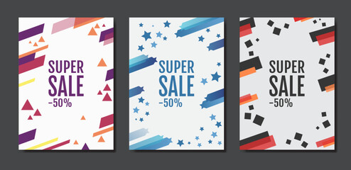 Vector illustration, poster on dark backdrop. Promotion, special discount poster design. Web banner layout template. Big sale poster template. 