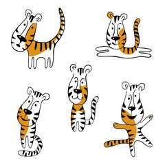 Funny tigers