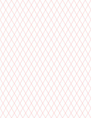 Naklejka premium Pattern Line red color background on white paper 60 degrees straight line intersects a diamond square, Diagonal line
