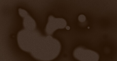 Image of multiple brown splodges and lines moving on seamless loop