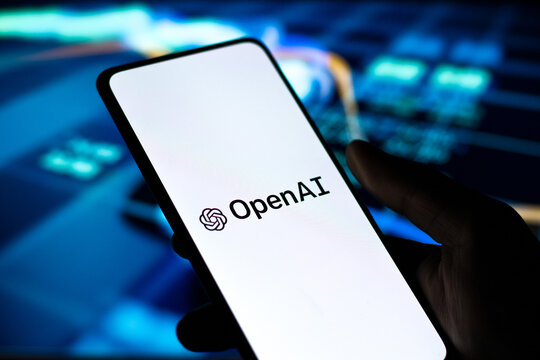 West Bangal, India - October 09, 2021 : OpenAI Logo On Phone Screen Stock Image.