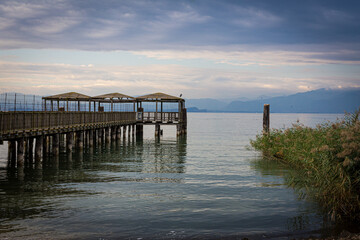 Obraz premium pier at sunset