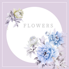 Watercolor flower illustration