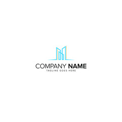 Initial letter M logo vector design template