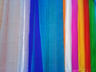 Colorful rainbow ribbon.