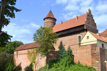 Zamek w Olsztynie, na Mazurach,  - obrazy, fototapety, plakaty