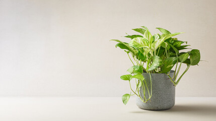 Golden pothos or Epipremnum aureum