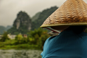 Thinking man, Li River, China
