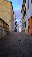 view and glimpses of the village Alaior Menorca, Balearic Islands, Spain