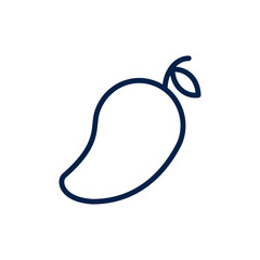 Mango icon logo template isolated on white background.