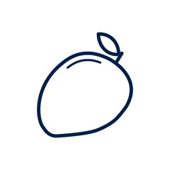 Mango icon logo template isolated on white background.