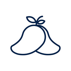 Mango icon logo template isolated on white background.