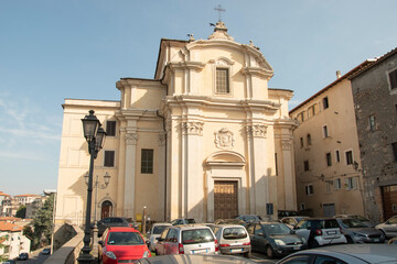 Image of the city of Anagni, an ancient medieval city in central Italy, Europe.