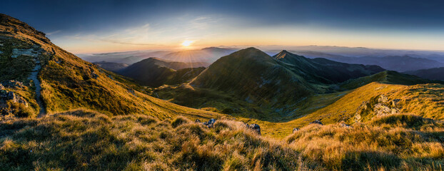 Morning under the top of Ineu Mountain - Rodna Mountains (Muntii Rodnei) - Romania