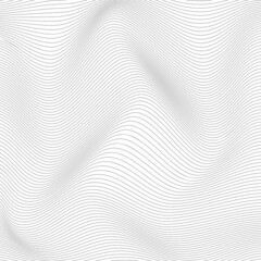 Optical illusion. Wavy lines.