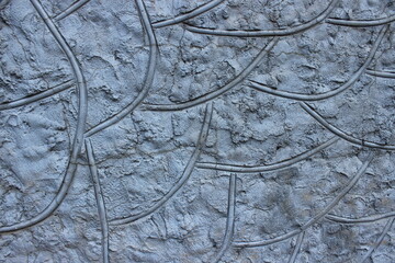 Patterns on a concrete wall. Macro. Russia.