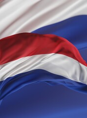 Abstract Netherlands Flag 3D Rendering (3D Artwork)