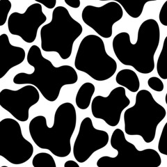 Black and white abstract seamless pattern