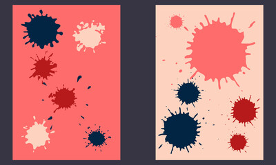 Watercolor Ink Splash Art background