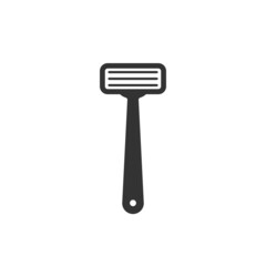 Safety razor icon in flat style. Vector