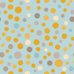 Vector abstract polka dots seamless pattern background