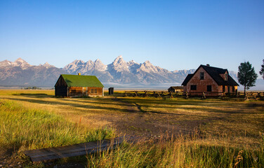 John Moulton barn and homestead, Grand Teton National Park, Wyoming, USA