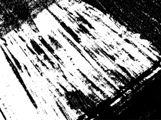 Obraz premium Grunge is black and white. Texture of black strokes on a white background. Abstract chaotic movements with a dry brush. Monochrome pattern of worn surface