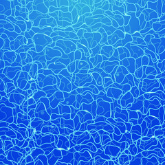 Seamless water texture. Ripples in the water. Water surface. Reflection in water.