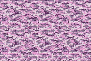 Pixel digital camouflage pink purple texture. Vector