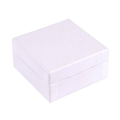 white gift box closed and isolated on white background