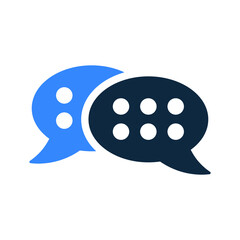 Chat, message, talk icon. Simple editable vector design isolated on a white background.