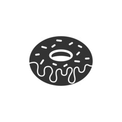 Donut icon. Vector concept illustration for design