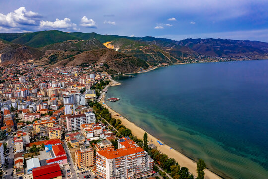 Pogradec in Albanien | Luftbilder von der Stadt Pogradec
