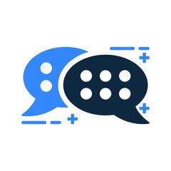 Comment, speech bubble icon. Simple editable vector illustration.