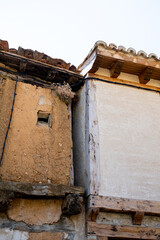 Old and current construction show their differences while preserving the style