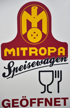 Werbeschild Mitropa Speisewagen 