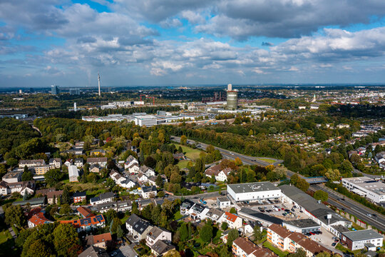 Panorama Luftbild Dortmund Hacheney Zoo BFW Hoerde
